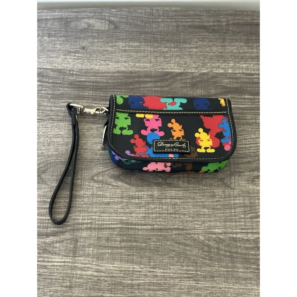 DOONEY & BOURKE Disney Park Wonder Mickey Silhouette Multicolor‎ Wristlet